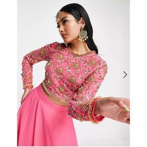 Pink Embellished Lehenga